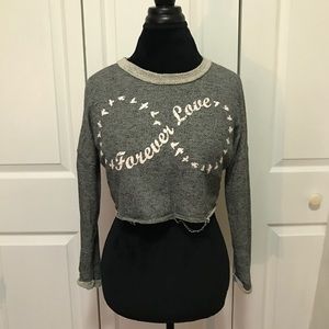 Forever Love Crop Top Sweatshirt